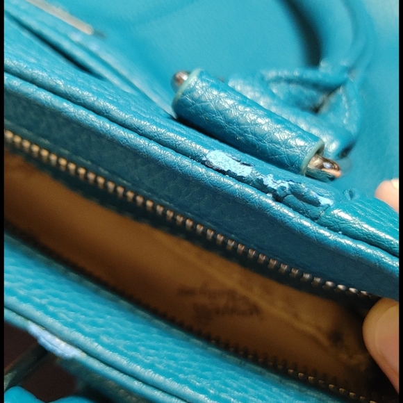 THIRTY-ONE JEWELL Teal Satchel Handbag - Picture 8 of 9